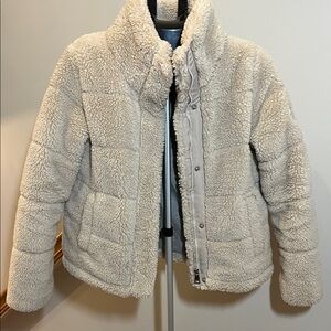 Calvin Klein Tan Sherpa Jacket - Size XSmall